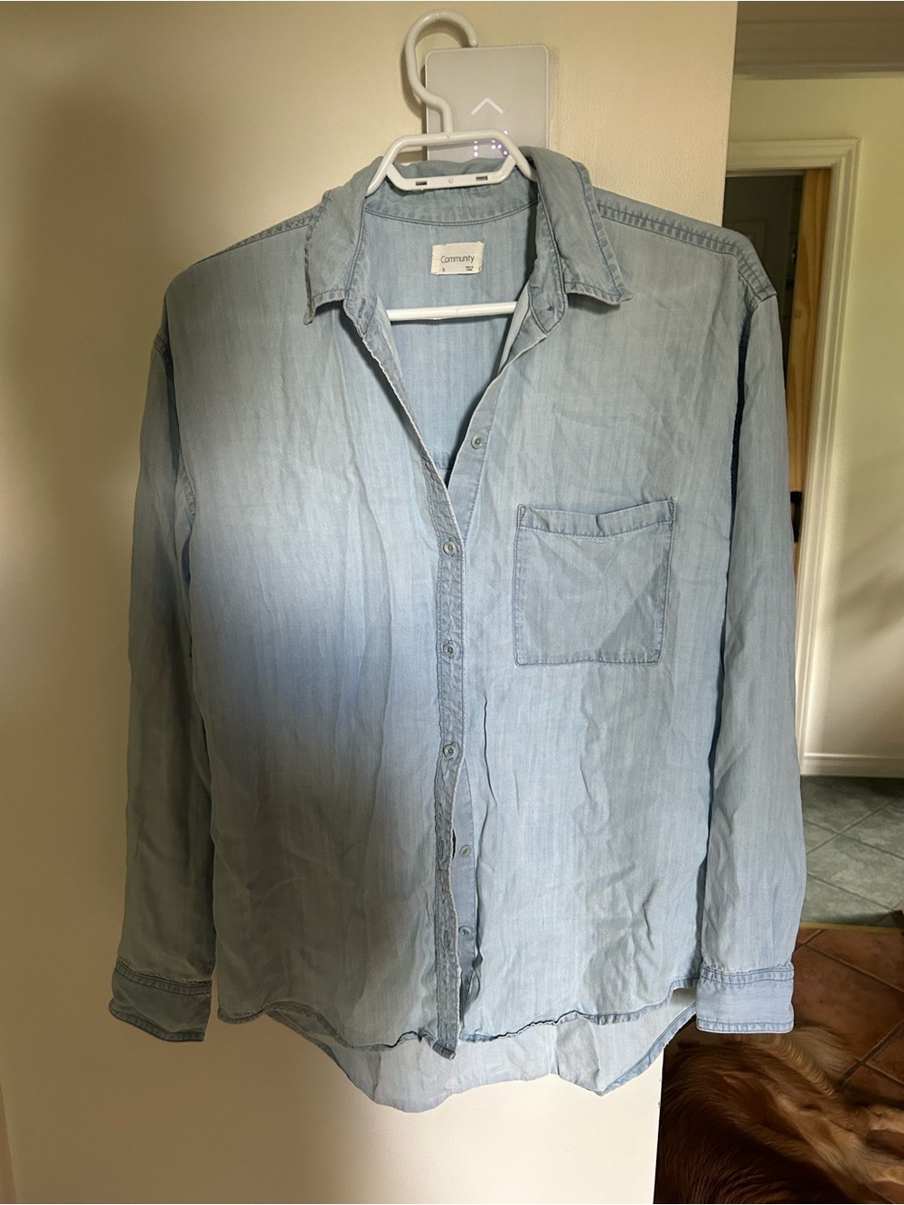 Light Blue Women’s Denim Shirt